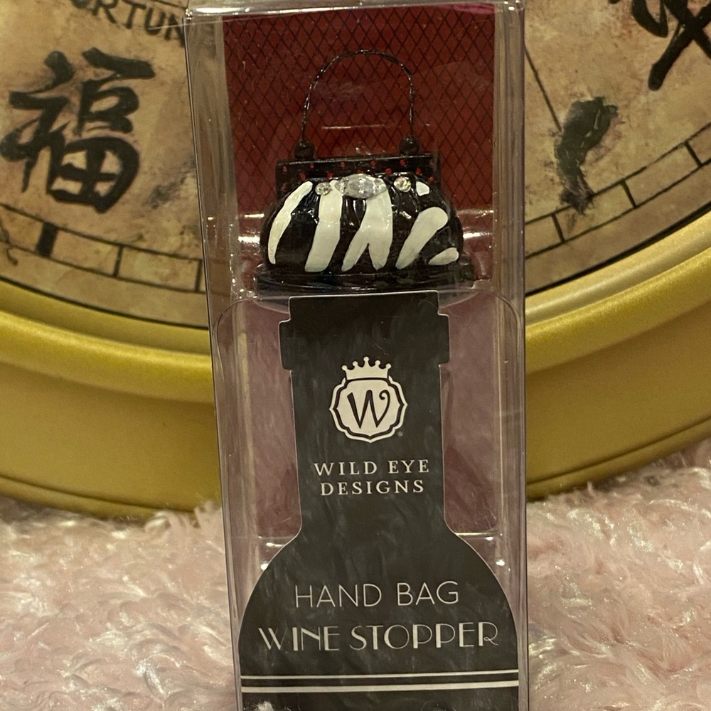 Wild Eye Designs Handbag Wine Stopper Brand New